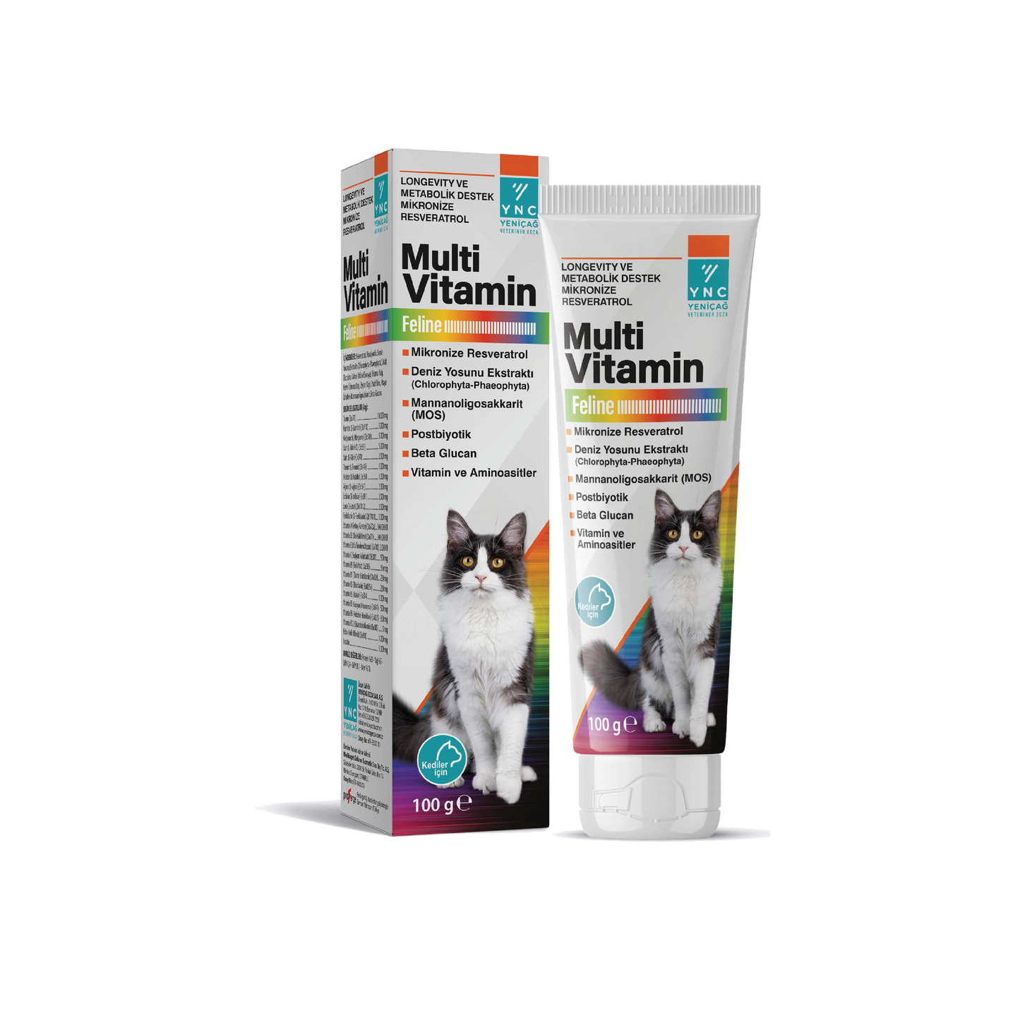 YNC Multi Vitamin Feline | Daily Vitality Paste for Cats | Immune & Cellular Support | 100g