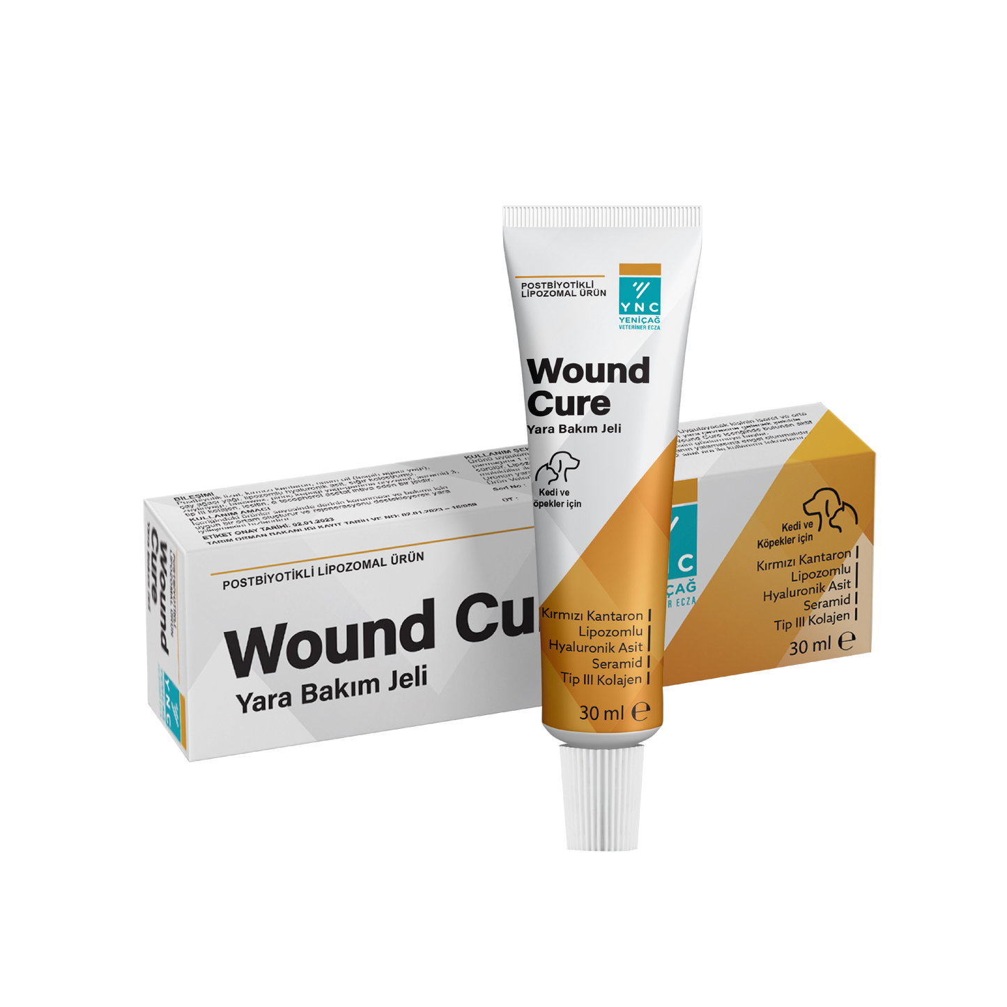 Wound Cure | Liposomal Wound Care Gel for Cats & Dogs | Postbiotic Repair | 30 ml