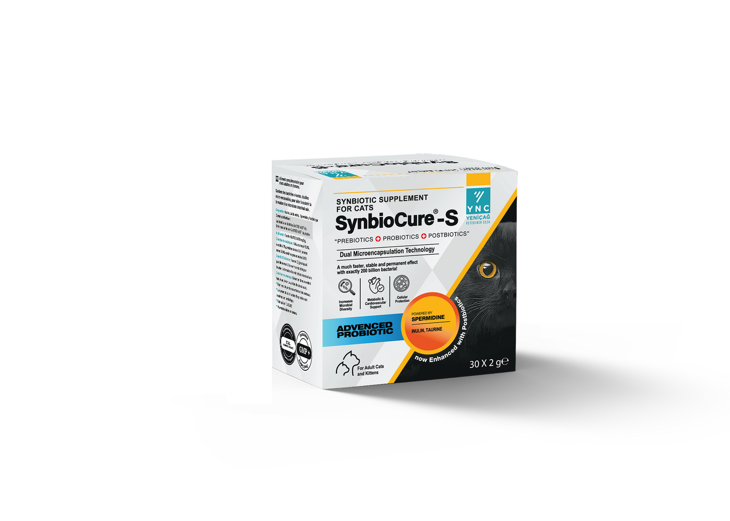 SynbioCure Feline Probiotics + Prebiotics 30x2g